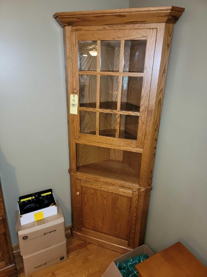 Oak Corner Cupboard