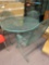 Wrought iron patio table & 3 chairs
