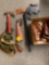 Toy gun parts, holsters, axes, belts, military knife