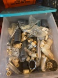 Miscellaneous plumbing items, toilet seat, pipe fittings