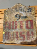 Auto wash vintage sign