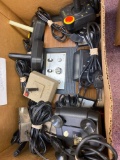 Game system parts and lots of controllers joysticks
