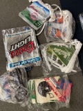 Beer advertising banners, Coors cooler bags, Ohio State, NFL teams