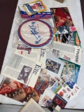Collection of 1990s Cleveland Indians, Cavs, Browns paper memorabilia