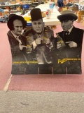 The 3 Stooges Panther Brewing Co advertising cardboard stand up