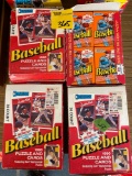 4 boxes Donruss baseball & puzzle cards 1990