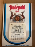 Hudepohl Beer calendar advertising 1982