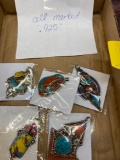 Jewelry pendants, all marked .925