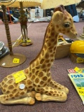 Cement giraffe figure about 2 foot tall