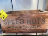 Speed Nuts wooden crate