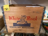 White Rock soda wooden crate