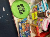 Toys, blocks, disc slam, games, and misc