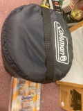 New Coleman sleeping bag, forearm forklift
