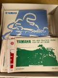 Assortment of Yamaha manuals, ATV, motorcycle