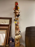 Beanie Babies with wooden display