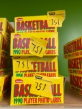 4 boxes Fleer basketball cards