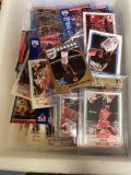Box of basketball cards