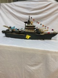 Battery operated toy military boat