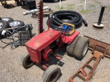 Riding mower with sickle bar attachment