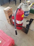 Fire extinguishers, wall bracket