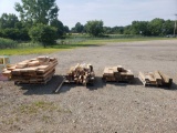 (4) pallets of wood blocks