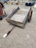Trailer with metal wheels