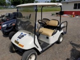 E-Z-Go electric golf cart with charger, 4 seater