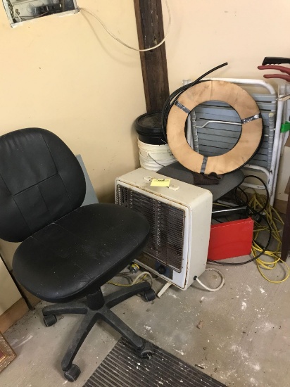 Office chair, folding chair, heater