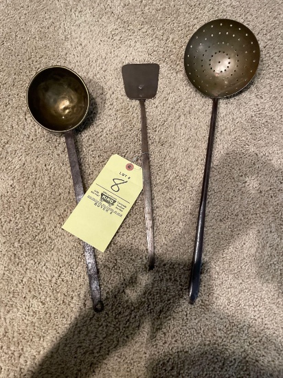 Early Brass Ladles and Spatula