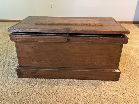 Early Dove Tailed Carpenter's Box