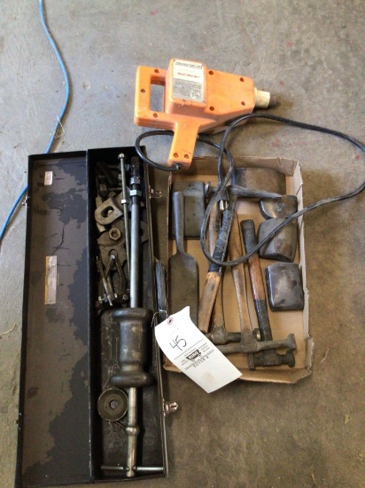 Stud welder, slide hammer, and body tools