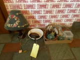 Lamp and Griswold Skillet