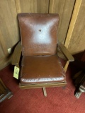 Ranch Oak Leather Chair