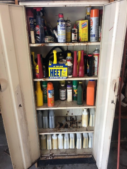 Cabinet and contents