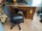 Kneehole Desk and Office Chair