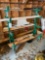Rolling Lumber Rack, Trim, Assorted Lumber