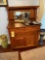 Victorian Curved Front Oak Buffet