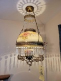 Hanging Hand Painted Swag Lamp