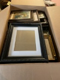 Box of Framed Art and Frames