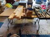 Rolling Table and Contents, Porch Spindles