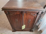 Vintage Oak Sewing Machine Cabinet