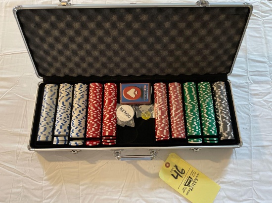 Poker set, hard case