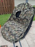 Like-new popup hunting blind