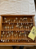 Silver plated collector spoons