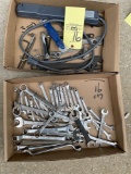 Wrenches, power strip, tools