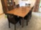 Mid-century dining table w/ 6 modern chairs