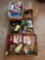 Large Longaberger basket, power tools, hand towels, hardware, etc.