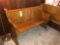 Oak church pew