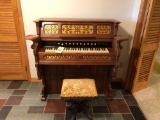 J. Estey & Co. pump organ w/ stool