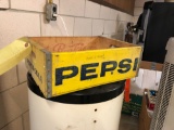 Yellow Pepsi crate